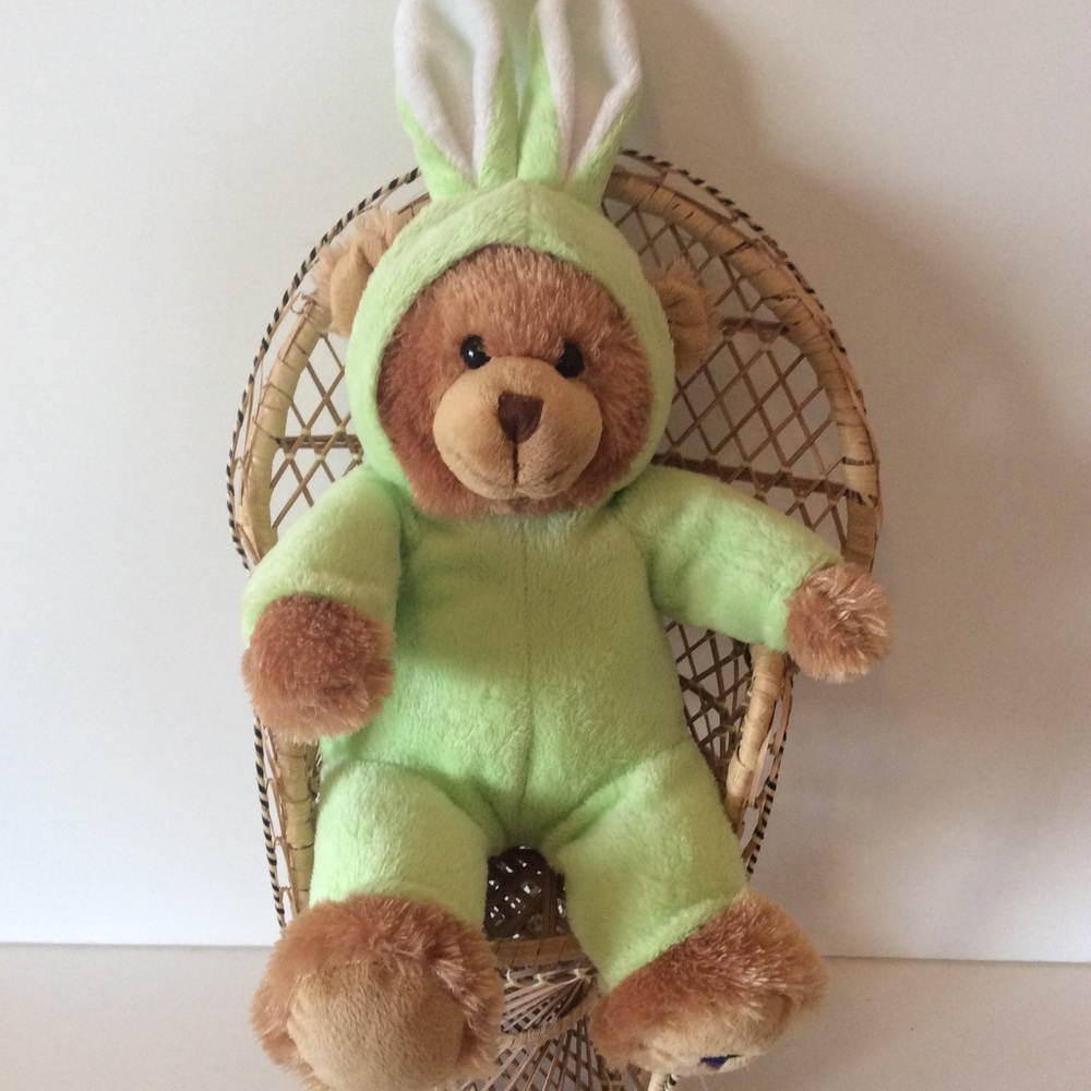 Bear in Green Bunny Suit Noah’s Ark Workshop